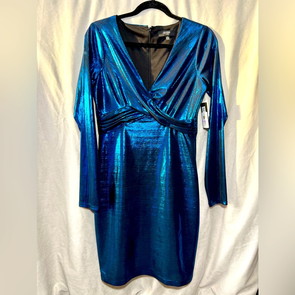 Metallic Mini Guess Party Dress